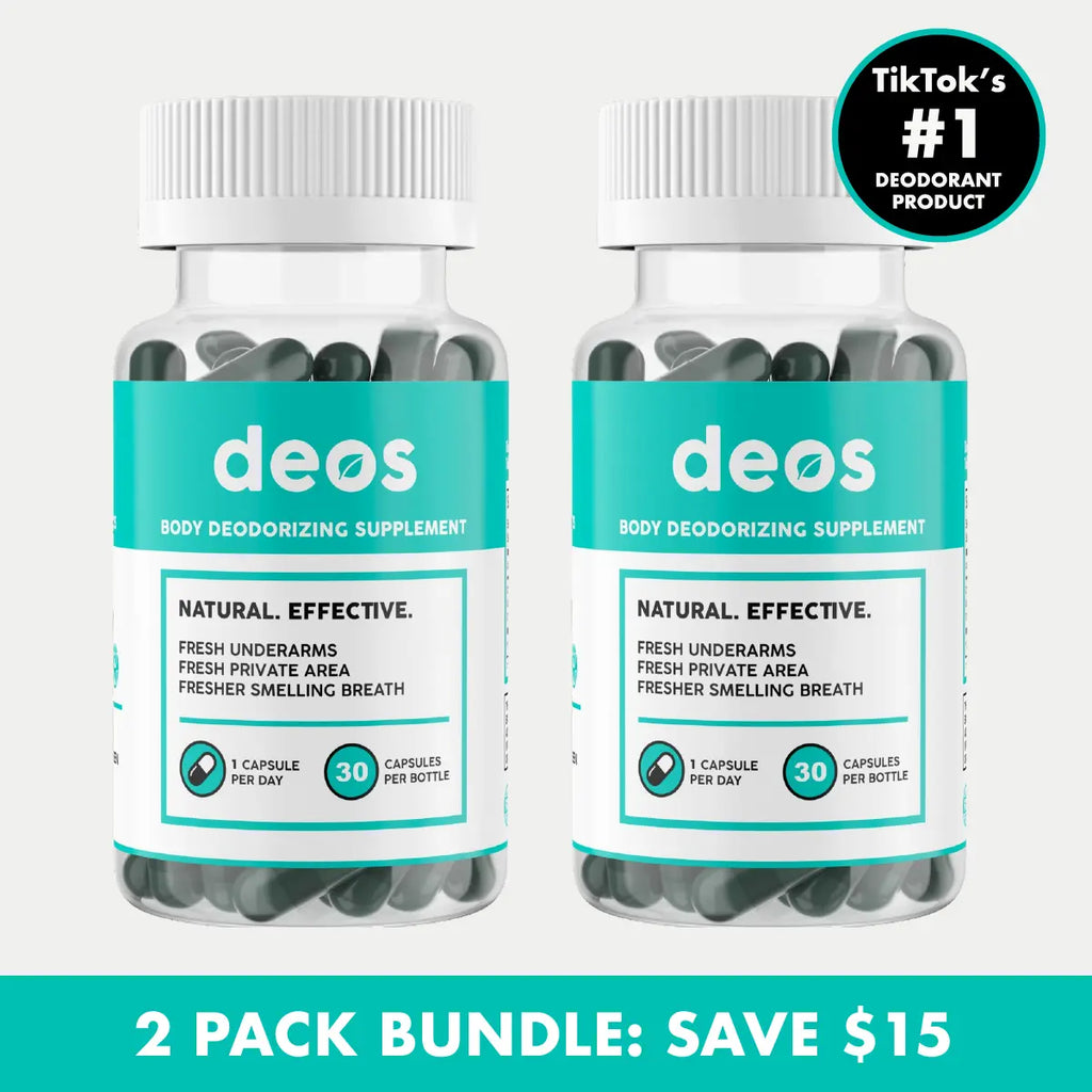 2-Piece Set Full Body Deodorant Supplement | DEOS Internal Deodorant Full Body | Multi Pack
