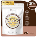 2-Piece Set Micro Ingredients Vitamin D3 K2 Supplement Softgels