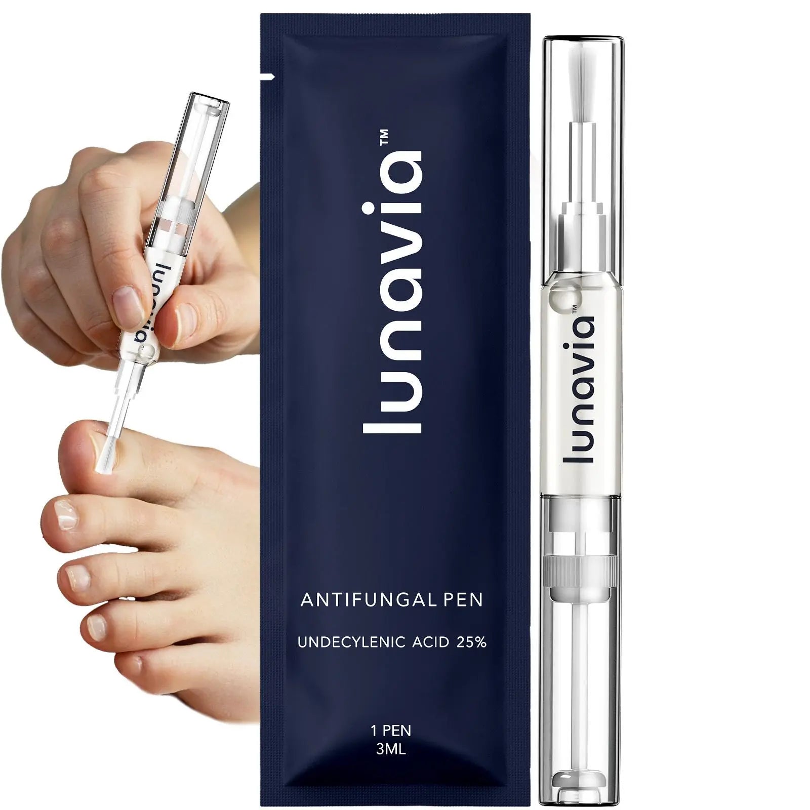 Lunavia Antifungal Pen - UNDECYLENIC ACID 25%25 - Cures Most Athlete’s Foot, Jock Itch, and Ringworm