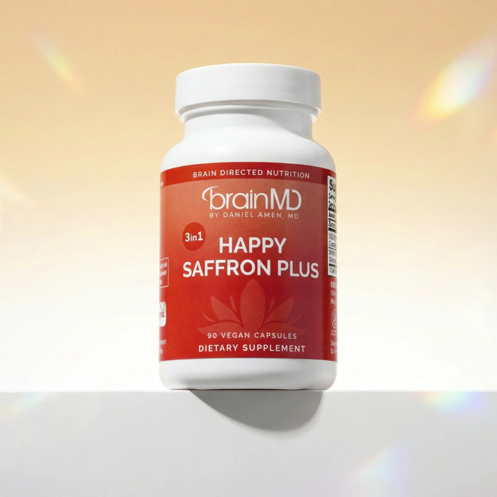 2-Piece Set BrainMD - Happy Saffron Plus by Doc Amen | #1 formula for a healthier, happier you - free from gluten, dairy, and eggs