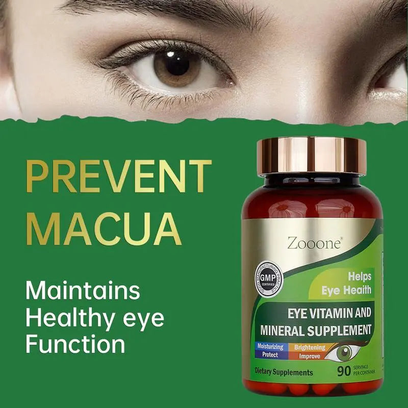 2-Piece Set Zooone-Lutein 180 mg with Zeaxanthin tosupport eye health, 90 tablets