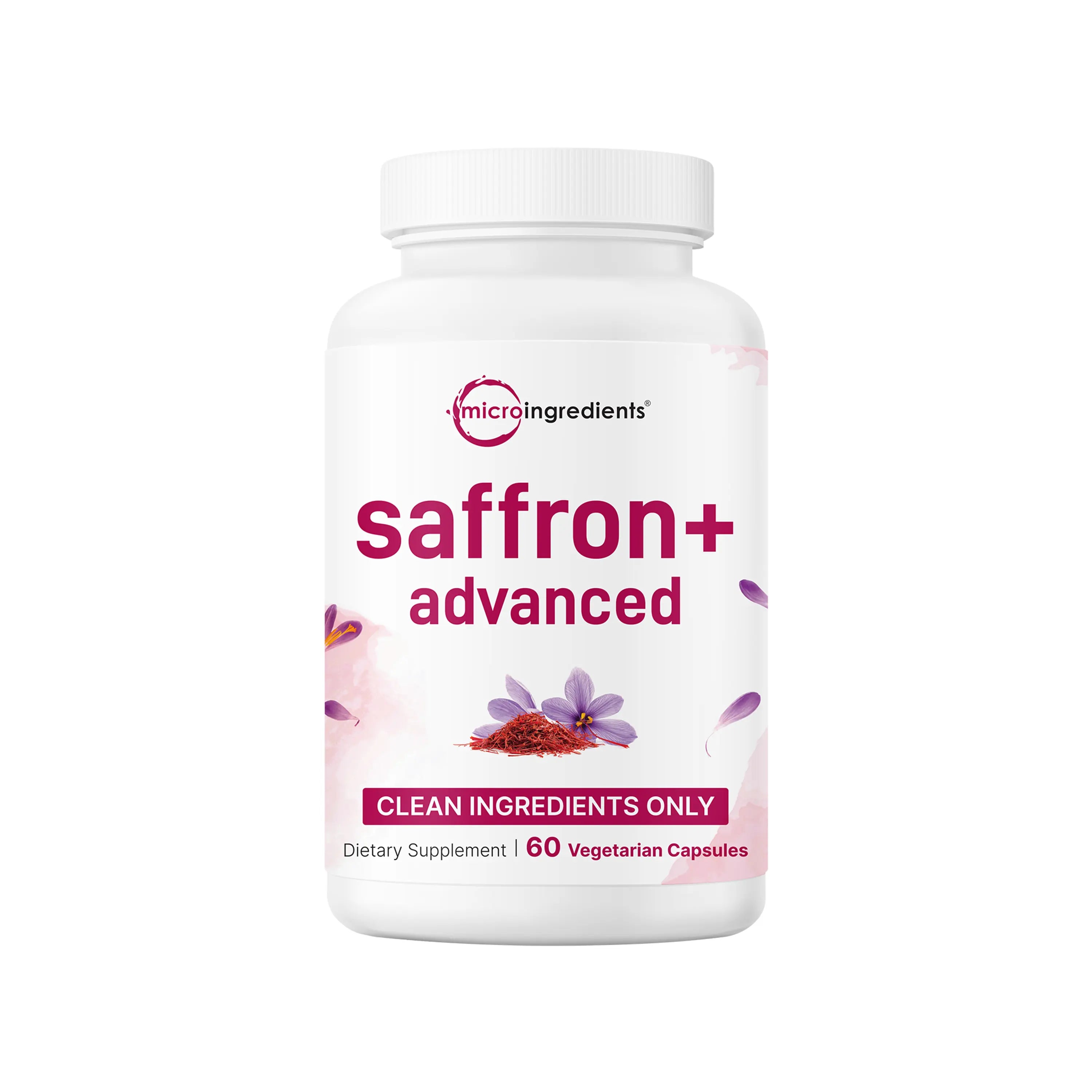 2-Piece Set Micro Ingredients Saffron+ Advanced Supplements Veggie Capsules