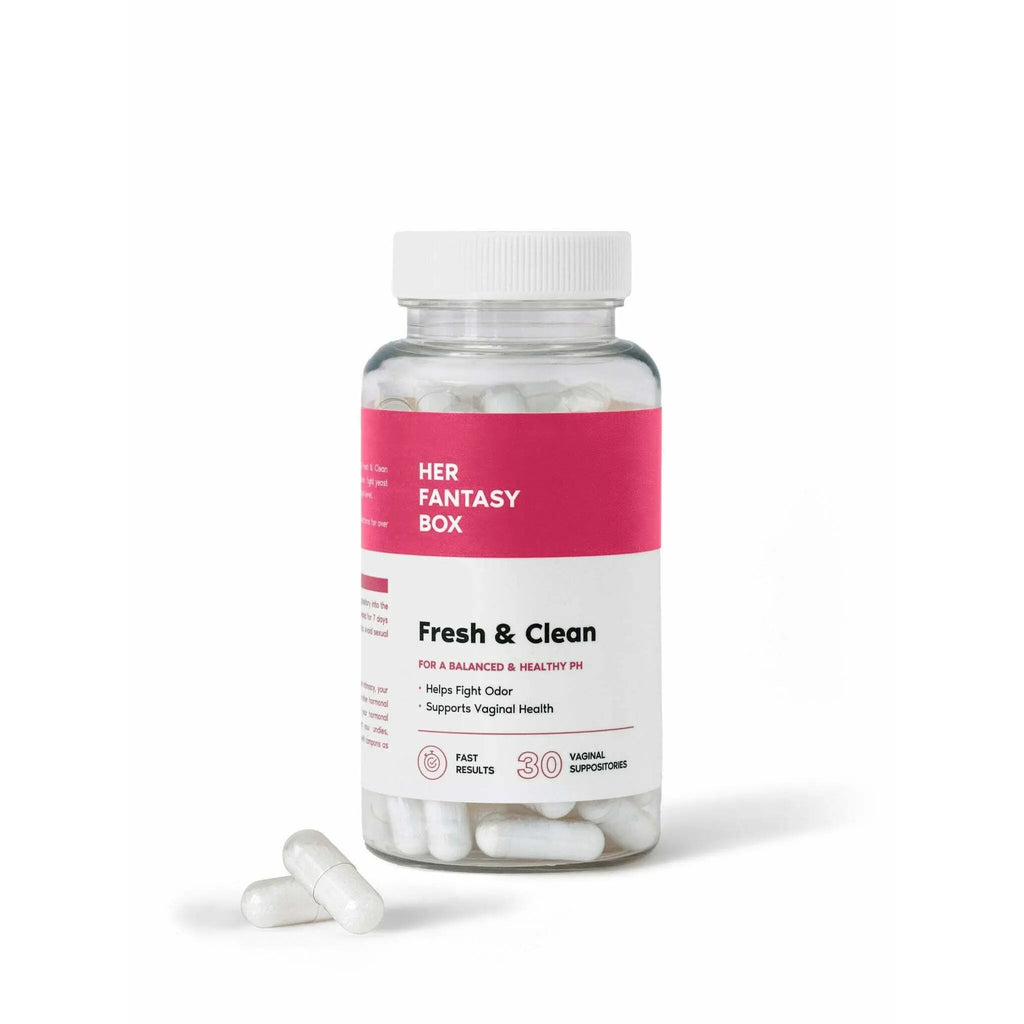 2-Piece Set Her Fantasy Box - Boric Acid pH Balancing Vaginal Suppository (30 Count)
