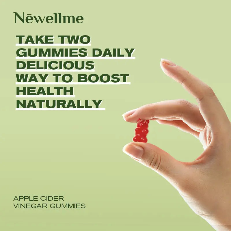 2-Piece Set Apple Cider Vinegar Gummy VitaminsCount - Vitamin B12, Gelatin-Free, Gluten-Free, Vegan & Non-GMO,ACV Supplement | Apple Flavor Optimum Edible Dietary Fitness
