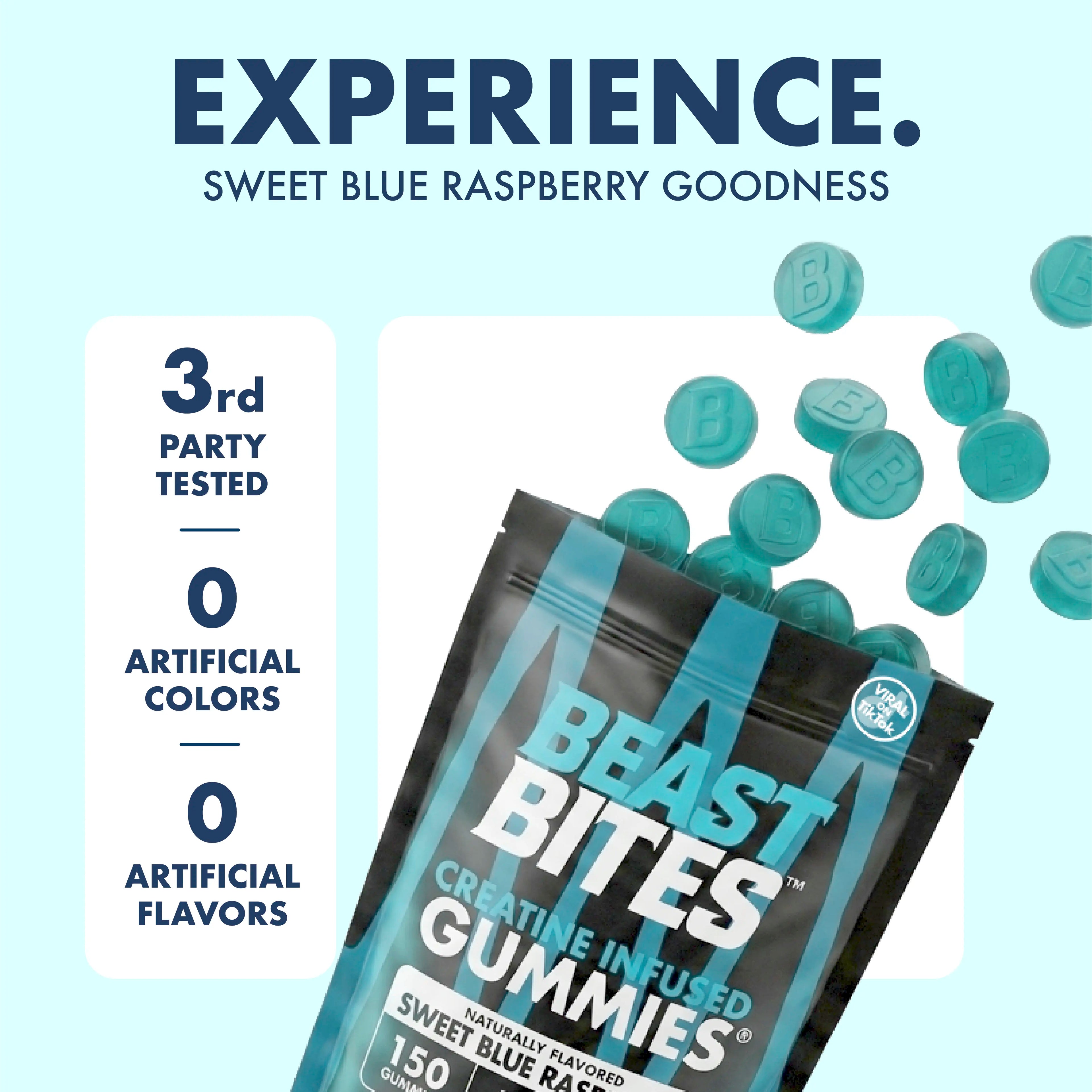 2-Piece Set Creatine Infused Gummies - Beast Bites (NSF Certified for Sport)