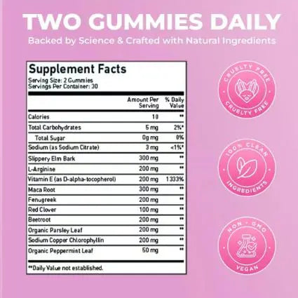 2-Piece Set Pheromone Gummies - Enhances Your Natural Pheromones From Within - 60 Count Mixed Berry Flavor | Feminine Gummies | probiotic for women | Non-Gmo
