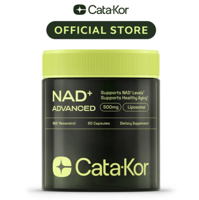 2-Piece Set Cata-Kor NAD+ Advanced 500mg - NAD+ Supplement for Energy & Healthy Aging - 60 Count (30 Day Supply) - Previously known as Reus Research NR 900