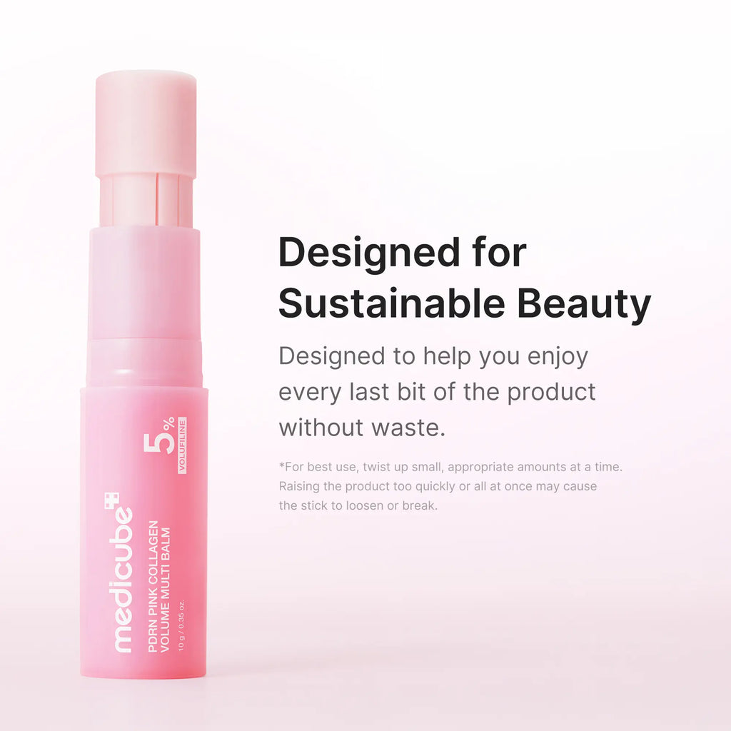 [NEW] [medicube] PDRN Pink Collagen Volume Multi Balm | All In One Volufiline, PDRN, NAD Stick for Youthful-Looking, Helping Look of Fine Lines, Firming Care, Anti-Aging Care | For Under-Eyes, Neck, Forehead, Smile Lines, Lip Care | Korean Ski