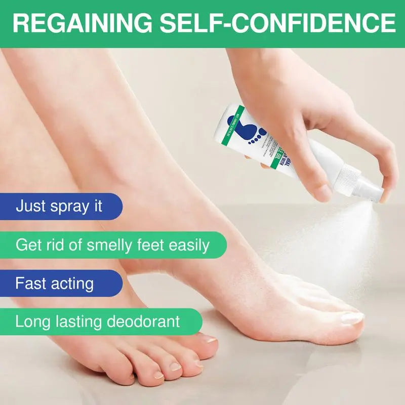 2-Piece Set (3 bottles)Tea Tree Oil Foot Spray - Plantar Moisturizing Deodorant for Odor Control & Dry Feet Care, Natural Foot Sanitizer with Antifungal Properties,Ximonth Clear Foot Sanitizer Spray,for Foot & Shoe Freshness