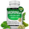 2-Piece Set Toplux Moringa Capsules 1200mg - Pure Moringa Powder for Immune, Gut health 90 Capsules