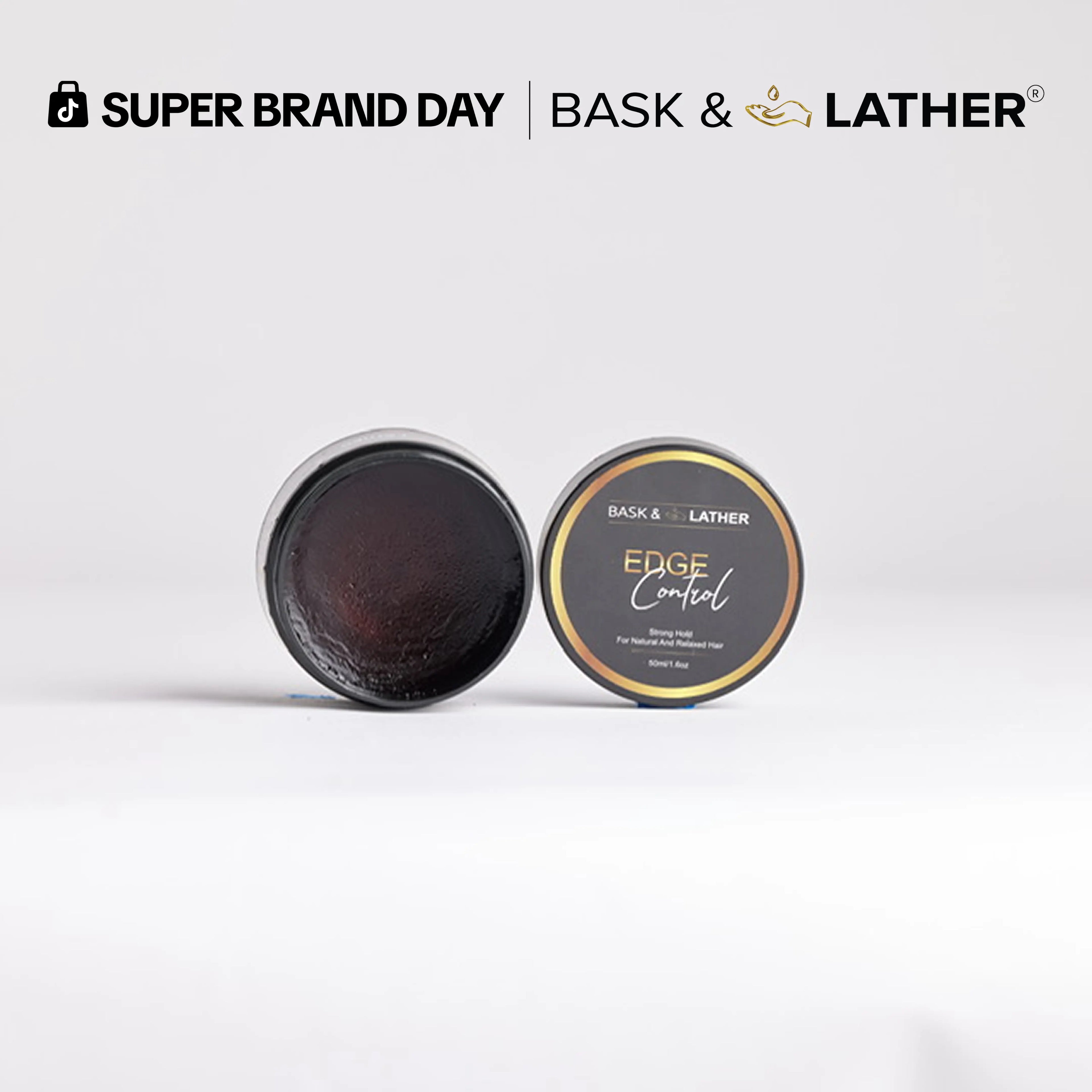 STRONG HOLD- THICK EDGES- EDGE CONTROL BASK AND LATHER Gel Haircare strong edge