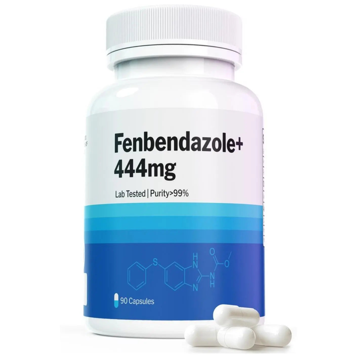 2-Piece Set Fenben Fenbendazole 444mg 90 Count 99%25 Purity Lab Tested Supplement for Dietary Fitness