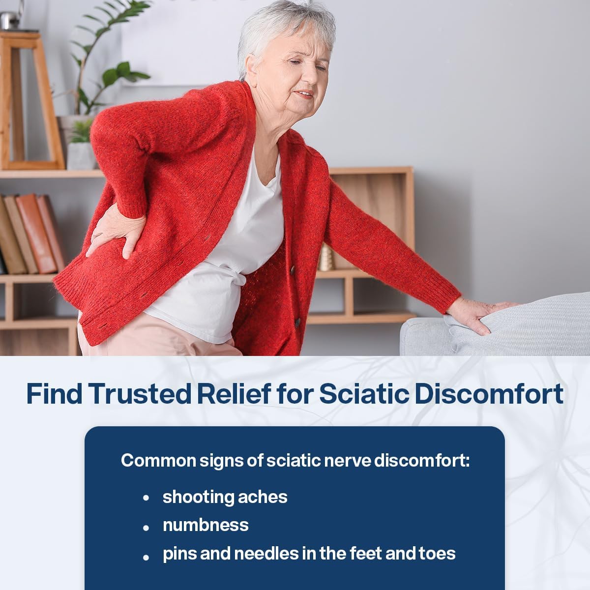 2-Piece Set SciatiEase SciatiComfort Spine and Disc Support Supplement Sciatic Nerve Health Support Supplement - VIT D3 K2, Aquamin, Calcium, Magnesium, Type II Collagen, Pea (Palm Collagen) - 30 Day Supply