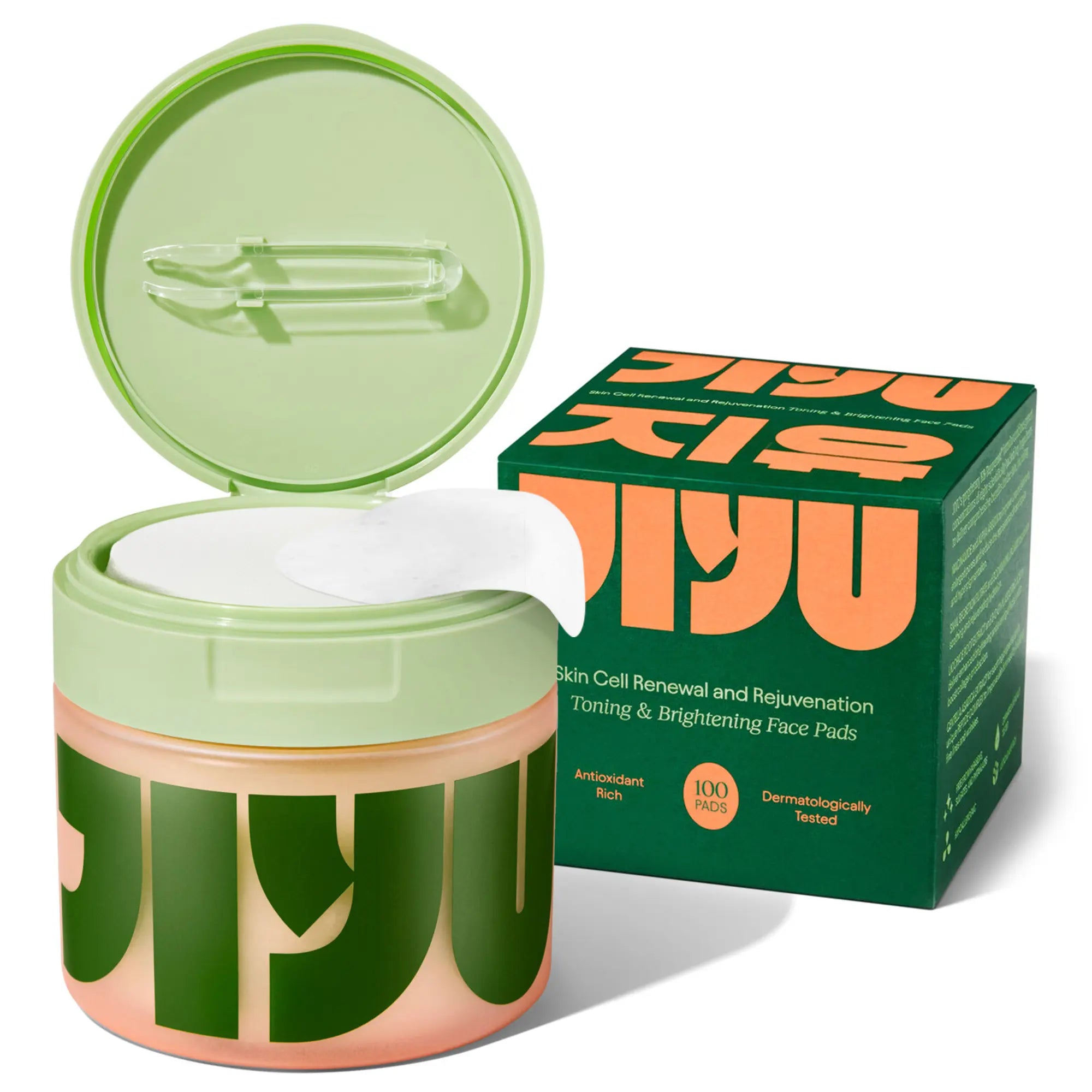 JIYU Renewal & Rejuvenation Toner Pads - Calming, Anti-Aging, Dark Spot Minimizing, Hydrating, Wrinkle Reducing Korean Skincare with Snail Mucin, Centella Asiatica, Niacinamide, Peptide Complex for Skin Repair, Gentle, Acne