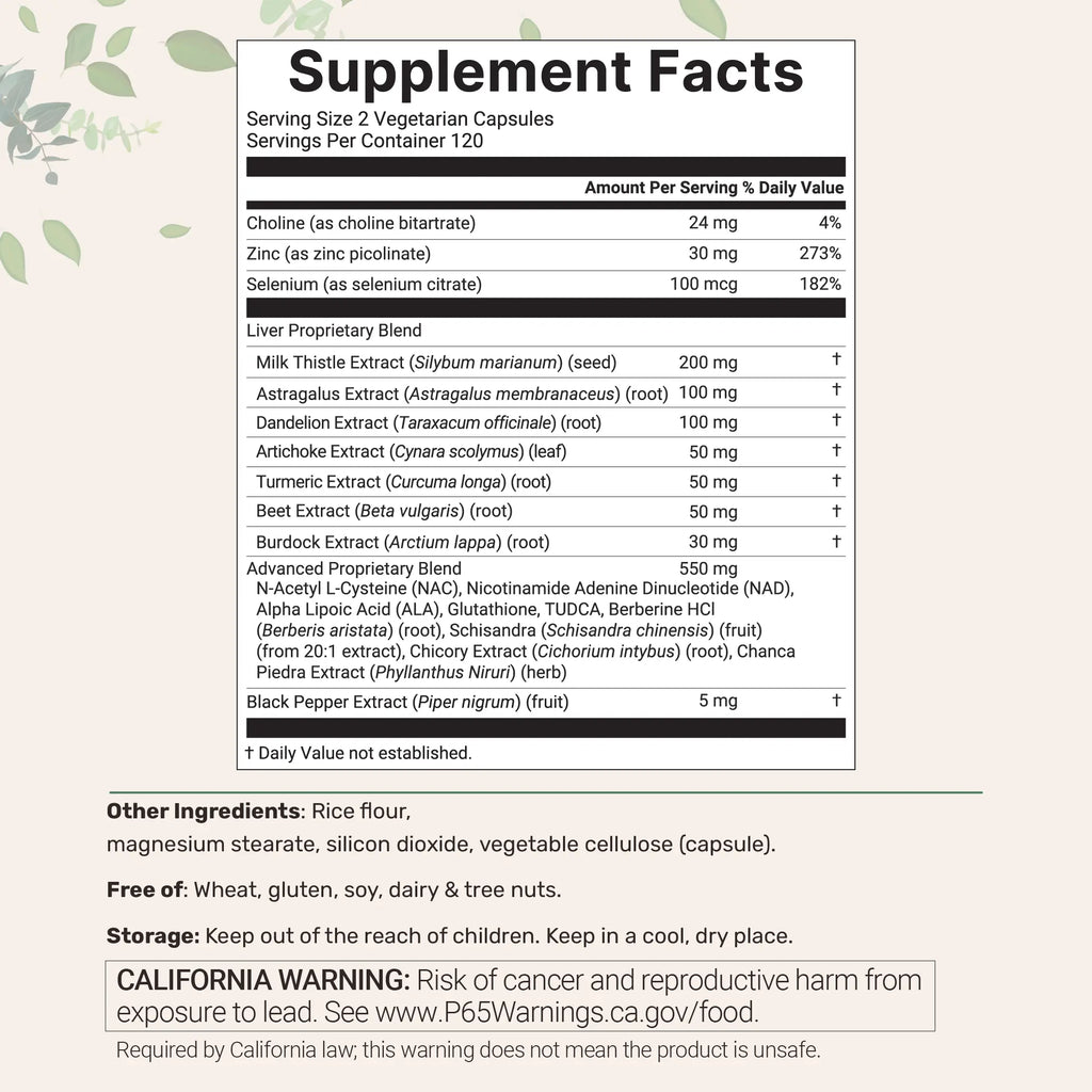 2-Piece Set Micro Ingredients Liver Advanced+, 240 Veggie Capsules, 20-in-1 Advanced Support Complex