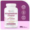 2-Piece Set Magnesium Complex for Women, 240 Vegetarian Capsules | 20-in-1 Formula - Magnesium Blend with Vitamin D3, K2, Ashwagandha & More | Filler Free, Non-GMO