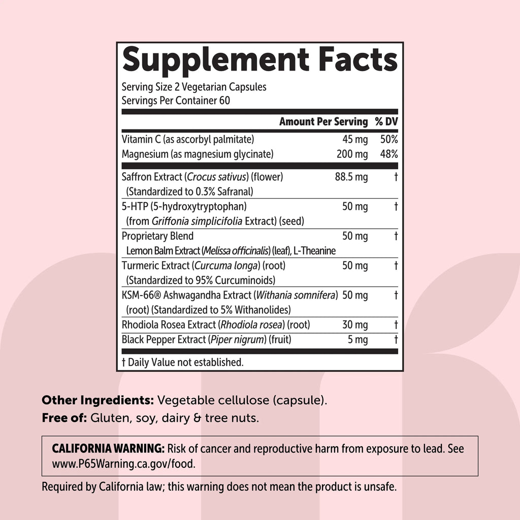 2-Piece Set Micro Ingredients Saffron+ Advanced Supplements Veggie Capsules