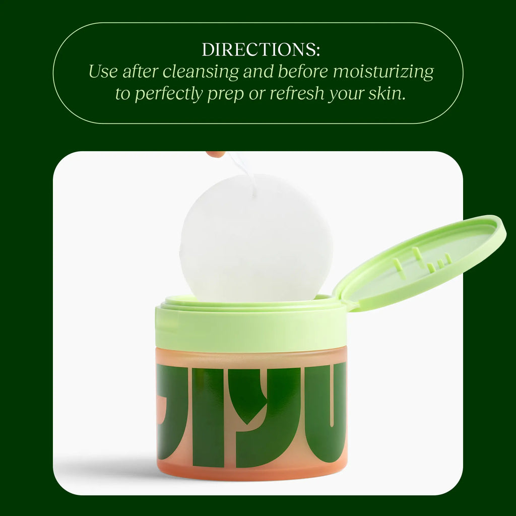 JIYU Renewal & Rejuvenation Toner Pads - Calming, Anti-Aging, Dark Spot Minimizing, Hydrating, Wrinkle Reducing Korean Skincare with Snail Mucin, Centella Asiatica, Niacinamide, Peptide Complex for Skin Repair, Gentle, Acne