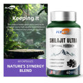 2-Piece Set FLYNEW Optimal Potency | Shilajit Ultra | Adaptogen Energy Stamina Immune Antioxidants | Made in USA | 60 Capsules