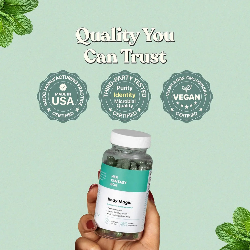 2-Piece Set Body Magic Chlorophyll Capsules for Detox, Digestion, Gut Health, and Skin Support, Natural Energy Booster for Oily Skin, 30 Vegan Capsules