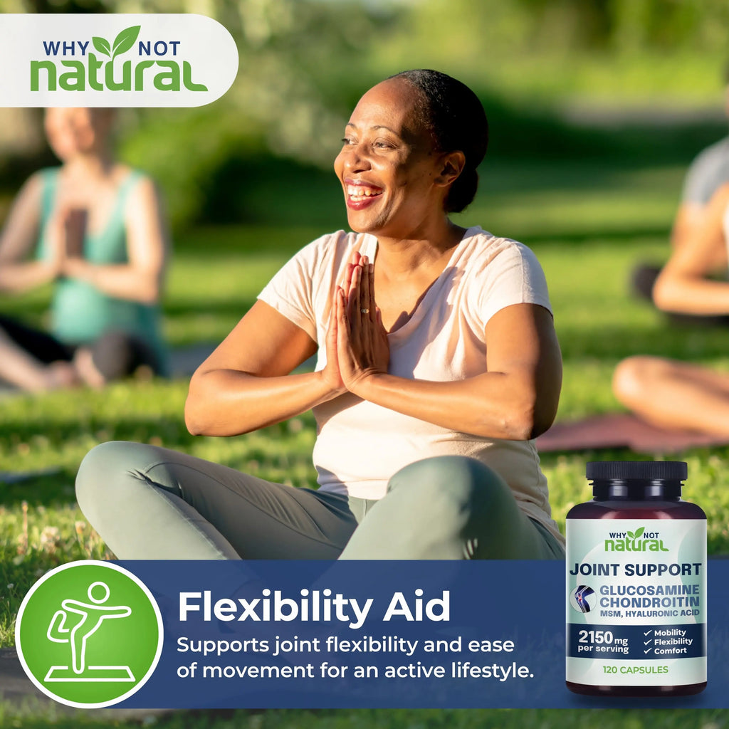 2-Piece Set Why Not Natural Glucosamine Chondroitin MSM, Joint Support Supplement