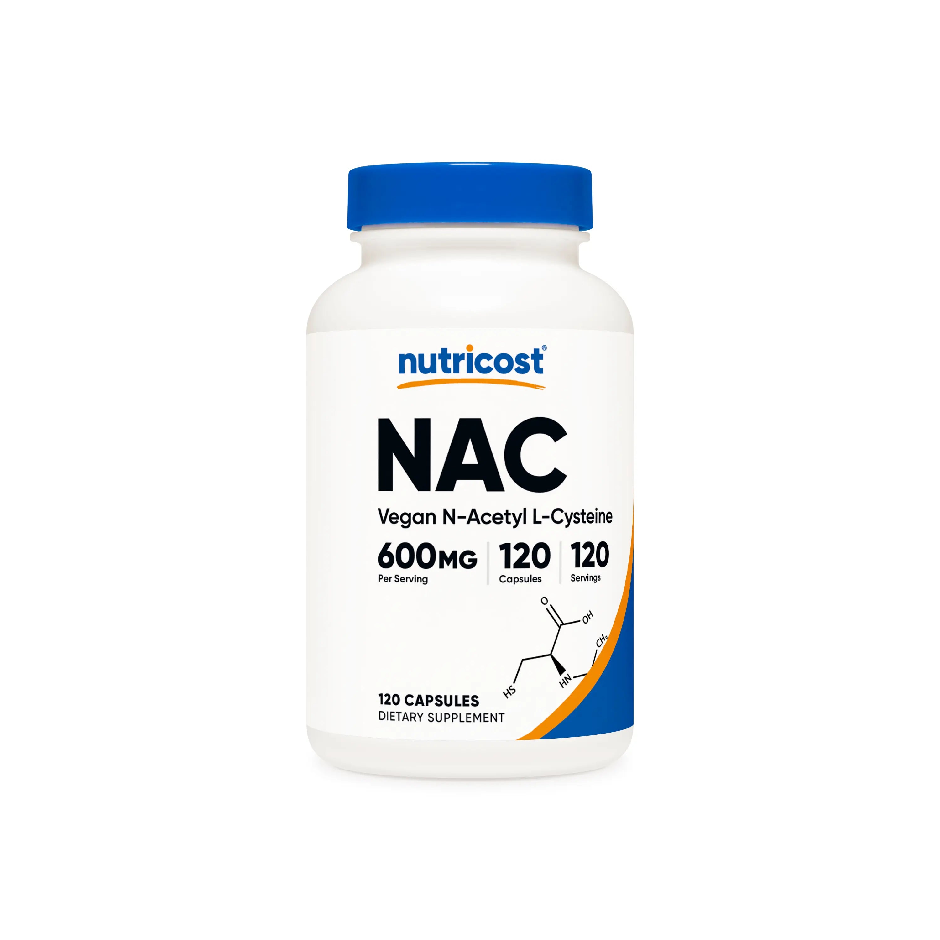 2-Piece Set Nutricost N-Acetyl L-Cysteine (NAC) Supplement Capsules