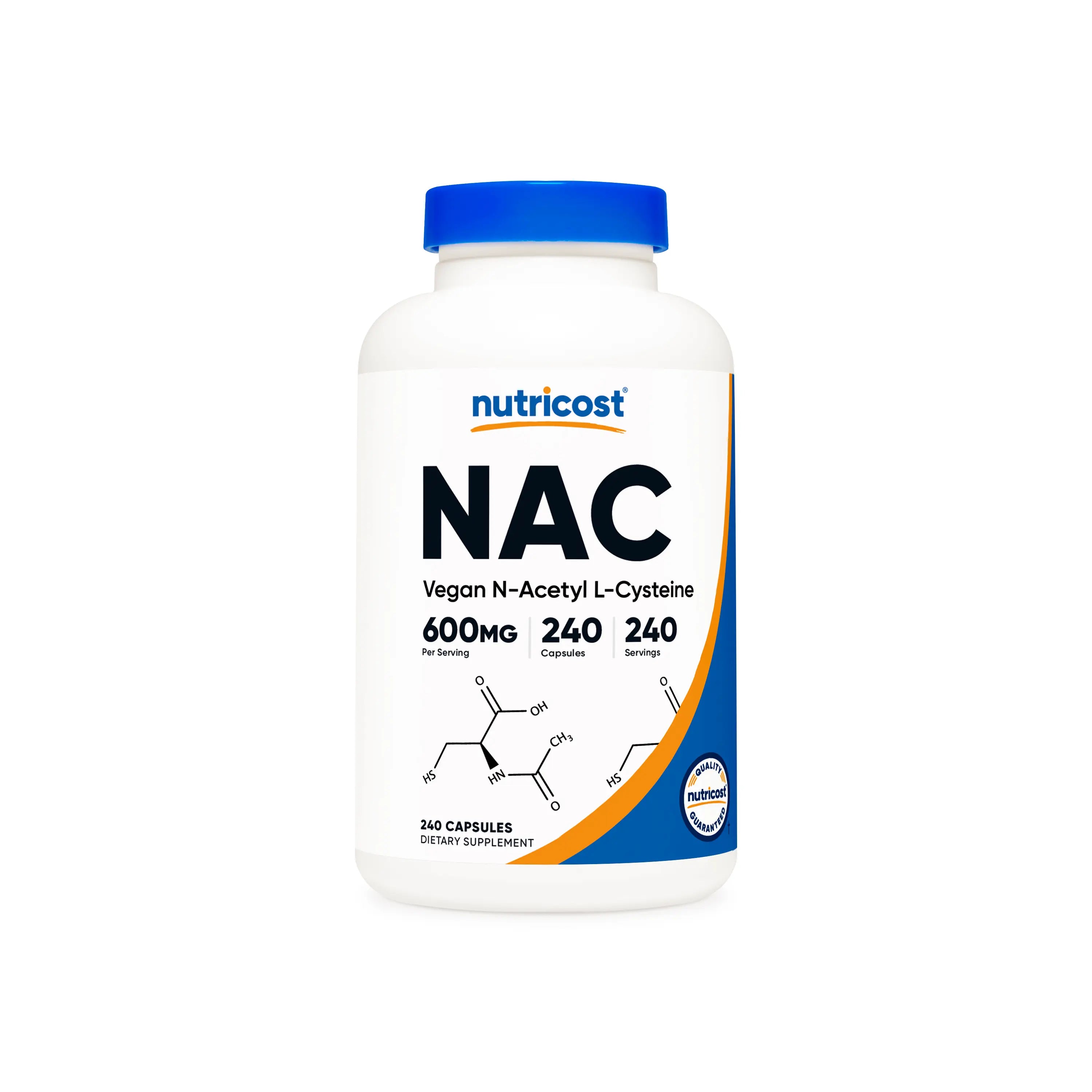2-Piece Set Nutricost N-Acetyl L-Cysteine (NAC) Supplement Capsules