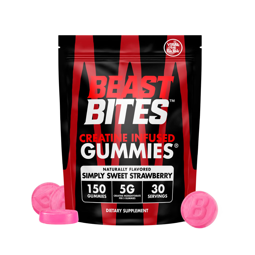 2-Piece Set Creatine Infused Gummies - Beast Bites (NSF Certified for Sport)