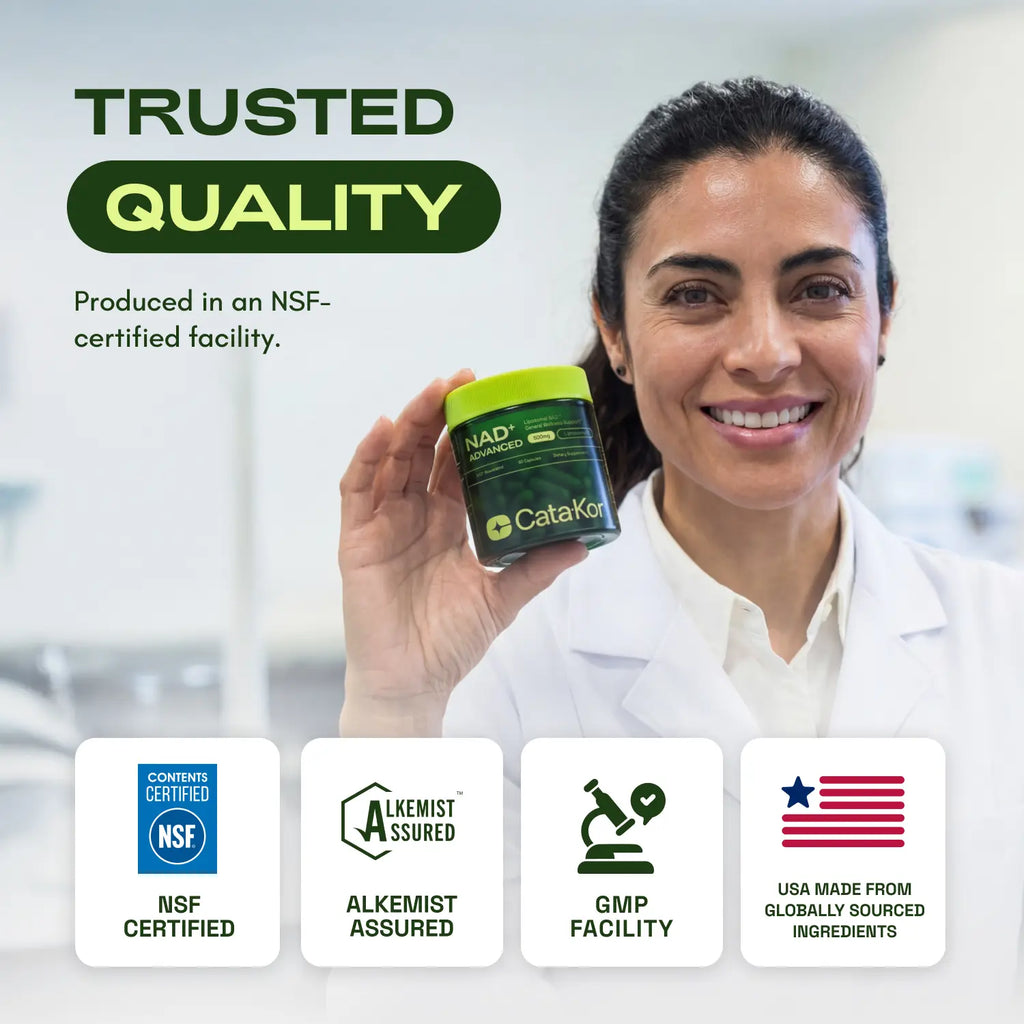 2-Piece Set Cata-Kor NAD+ Advanced 500mg - NAD+ Supplement for Energy & Healthy Aging - 60 Count (30 Day Supply) - Previously known as Reus Research NR 900