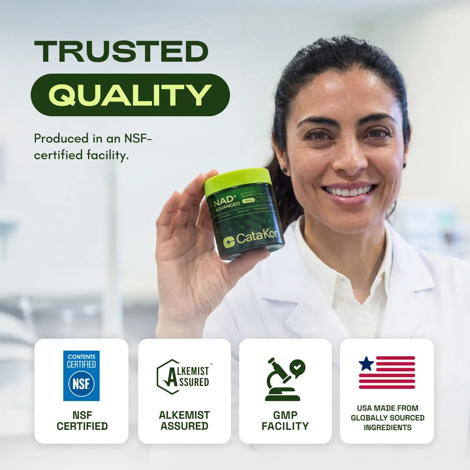 2-Piece Set Cata-Kor NAD+ Advanced 500mg - NAD+ Supplement for Energy & Healthy Aging - 60 Count (30 Day Supply) - Previously known as Reus Research NR 900