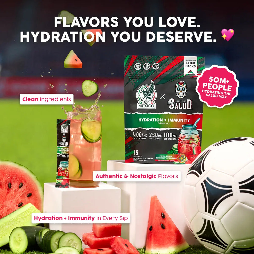 2-Piece Set 2-in-1 [Hydration + Immunity] Electrolytes, Immune Support, Dairy & Soy Free - 400mg Electrolytes, 250mg Wellmune, 100mg Elderberry - Healthcare, Vitamin (15 Servings), Coconut, Sugar