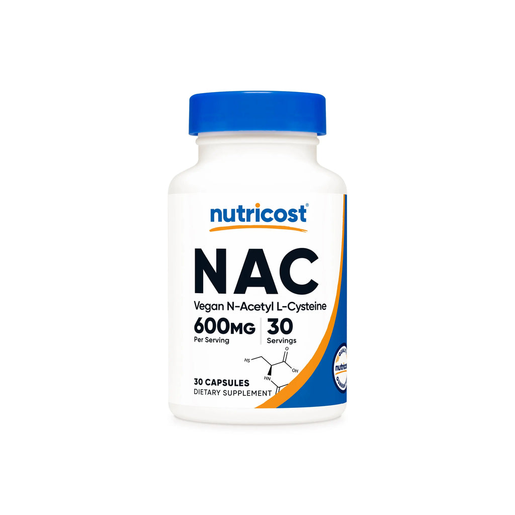 2-Piece Set Nutricost N-Acetyl L-Cysteine (NAC) Supplement Capsules