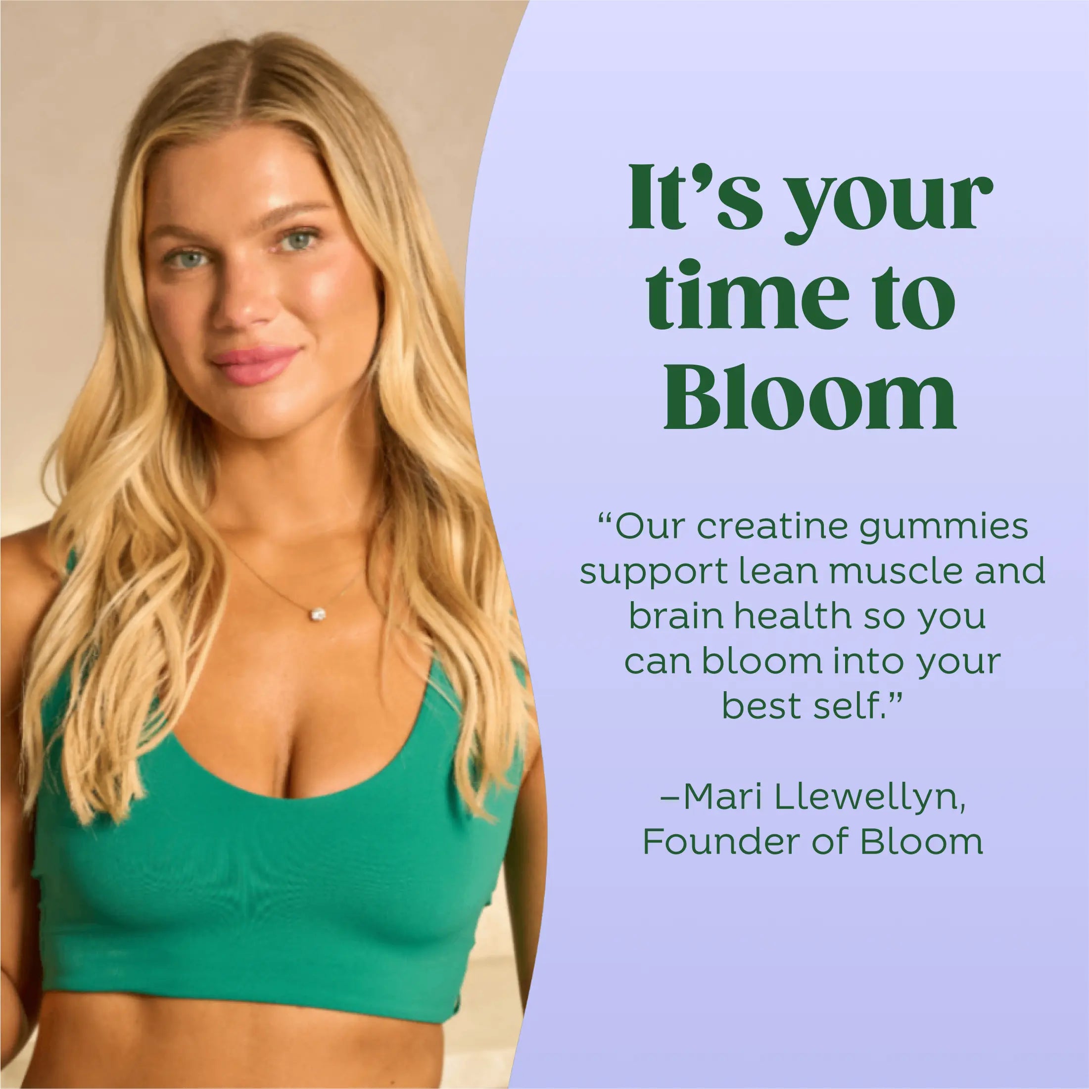 2-Piece Set Bloom Nutrition Creatine Gummies -  Energy, Cognitive Health & Post-Workout Muscle Recovery Promotes & Muscle Improves - Creatine for Women