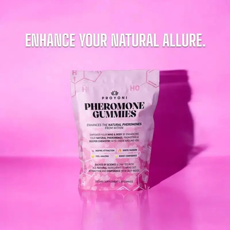 2-Piece Set Pheromone Gummies - Enhances Your Natural Pheromones From Within - 60 Count Mixed Berry Flavor | Feminine Gummies | probiotic for women | Non-Gmo