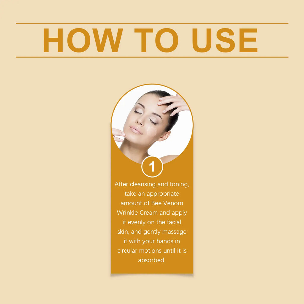 Ouhoe Bee Venom Facial Care Cream Soft Mudpack - Gentle, Hydrating, Moisturizing, Brightening, Delicate Skin Rejuvenation