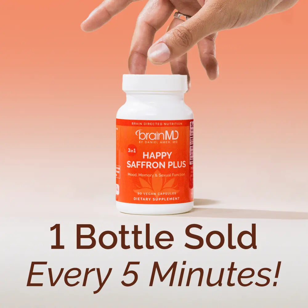 2-Piece Set BrainMD - Happy Saffron Plus by Doc Amen | #1 formula for a healthier, happier you - free from gluten, dairy, and eggs