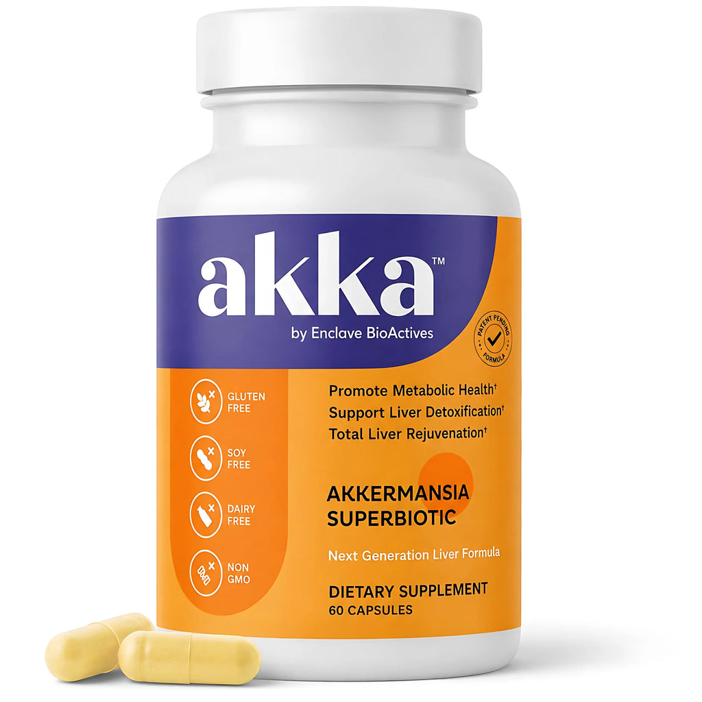 2-Piece Set AKKA - Akkermansia Probiotic Liver Cleanse Detox & Repair - Liver Health Supplement for Energy, Digestion & Metabolism with Akkermansia Muciniphila (AKKA Superbiotics), Non-GMO, Gluten-Free, 60 Caps