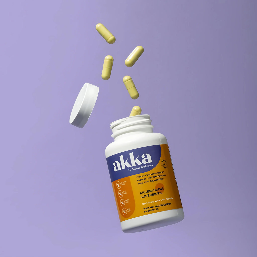2-Piece Set AKKA - Akkermansia Probiotic Liver Cleanse Detox & Repair - Liver Health Supplement for Energy, Digestion & Metabolism with Akkermansia Muciniphila (AKKA Superbiotics), Non-GMO, Gluten-Free, 60 Caps