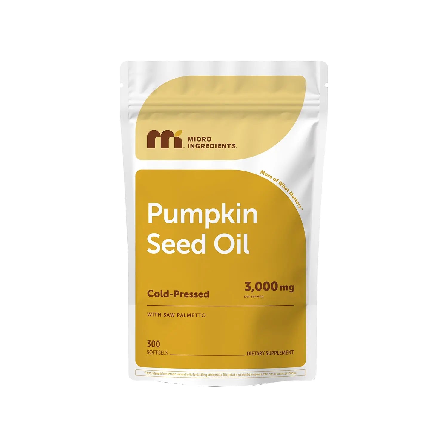 2-Piece Set Micro Ingredients Pumpkin Seed Oil with Saw Palmetto Softgels