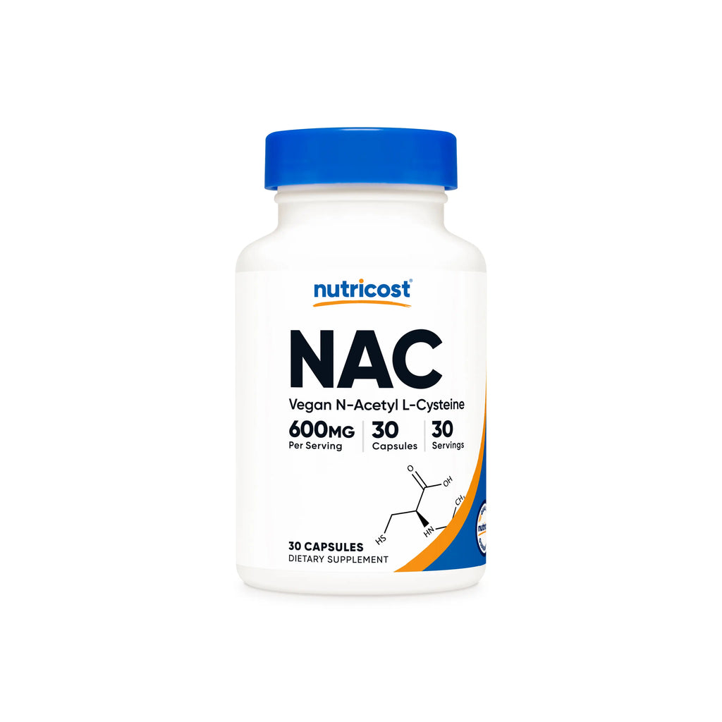 2-Piece Set Nutricost N-Acetyl L-Cysteine (NAC) Supplement Capsules