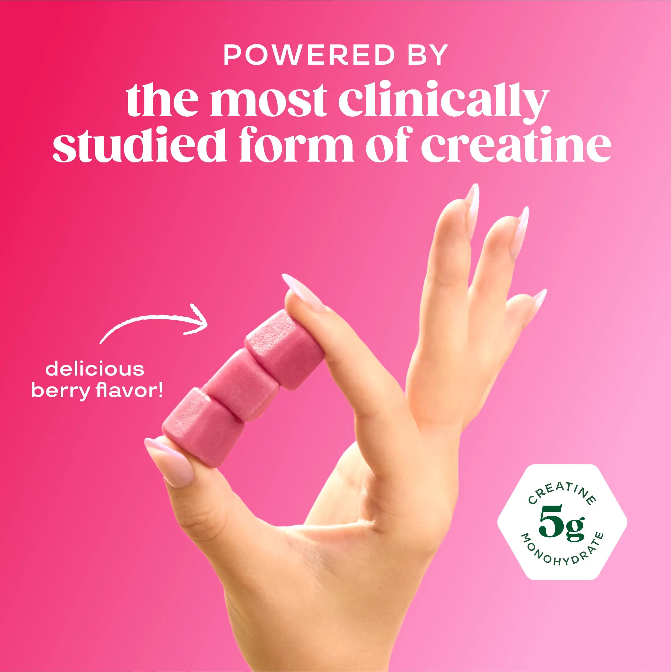 2-Piece Set Bloom Nutrition Creatine Gummies -  Energy, Cognitive Health & Post-Workout Muscle Recovery Promotes & Muscle Improves - Creatine for Women