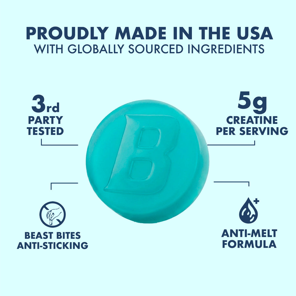 2-Piece Set Creatine Infused Gummies - Beast Bites (NSF Certified for Sport)
