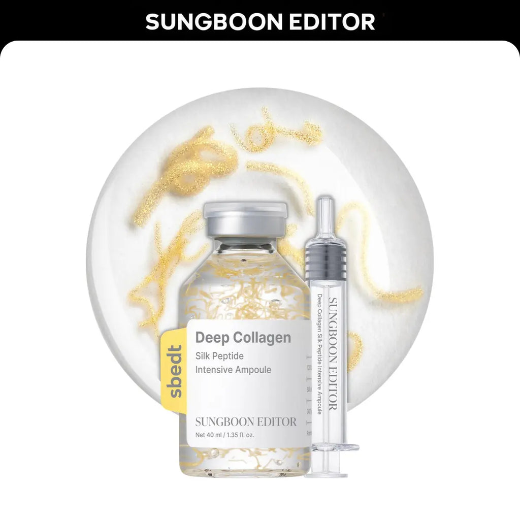 Two-Piece Set [Sungboon] Silk Lifting Peptide Ampoule | Wrinkle Care | Face-Lift at Home serum with Peptides & Deep Collagen | Plumping, Smooth, Anti aging Korean Skincare mothers day gift ideas (30ml)