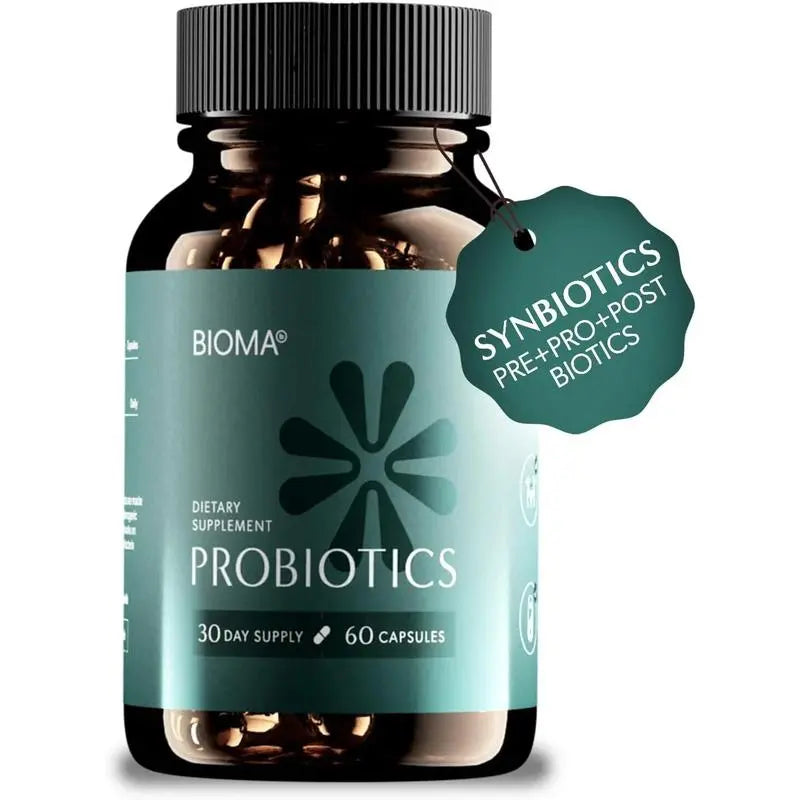 2-Piece Set Bioma Probiotics – 60 Capsules | 3-in-1 Gut Health Formula for Digestive Support, Balance & Immunity