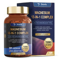 2-Piece Set Totaria 12-in-1 Magnesium Complex 700mg - Supplement with Glycinate Citrate Malate Oxide Taurate Aspartate Orotate, Vegan Capsules for Muscle, Heart, and Relaxation Support