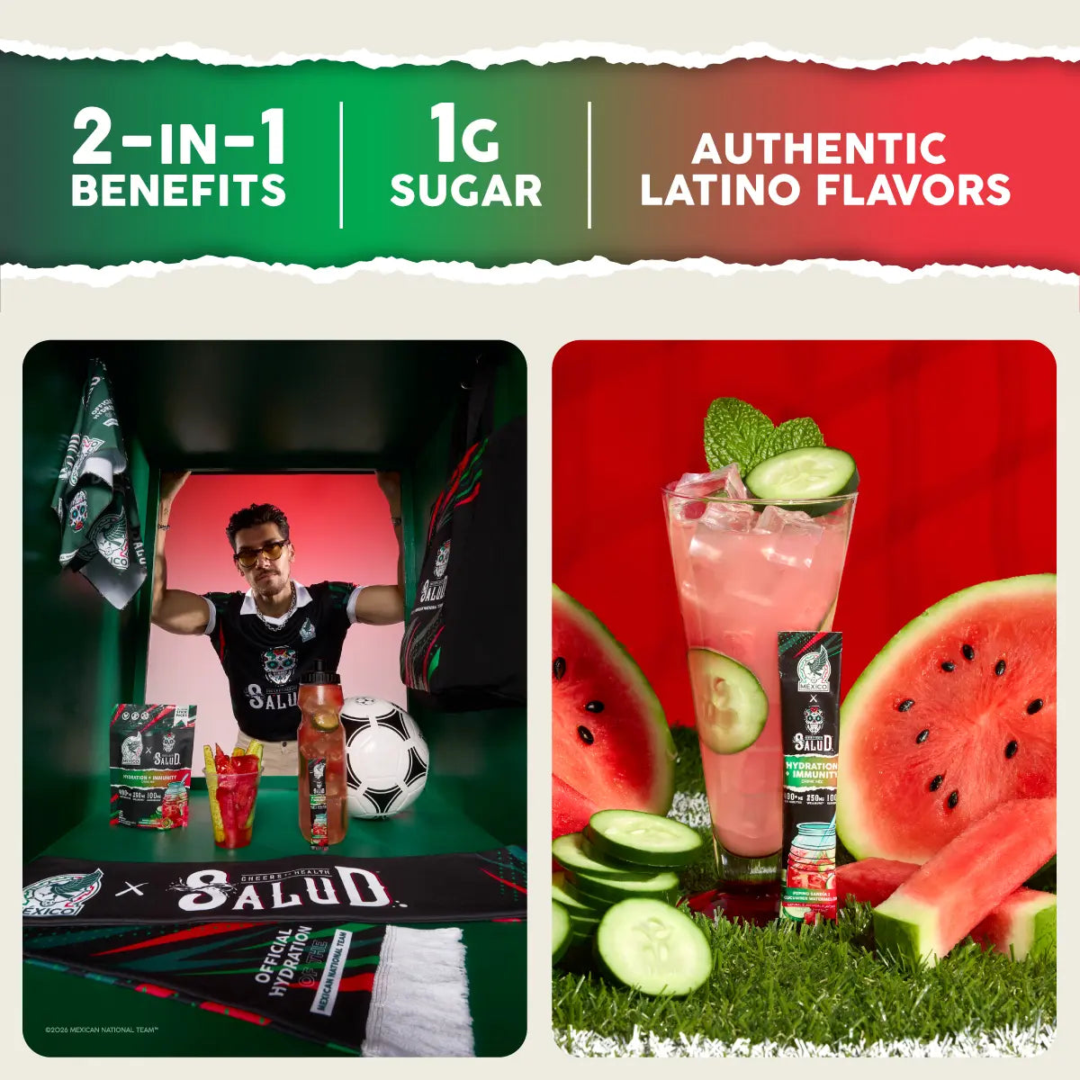 2-Piece Set 2-in-1 [Hydration + Immunity] Electrolytes, Immune Support, Dairy & Soy Free - 400mg Electrolytes, 250mg Wellmune, 100mg Elderberry - Healthcare, Vitamin (15 Servings), Coconut, Sugar