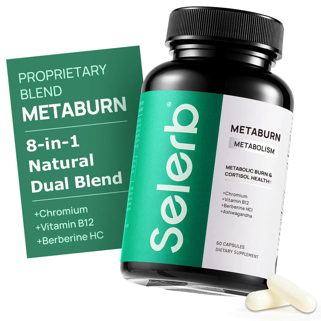 2-Piece Set Selerb Metaburn for Daily Nutrient Support – With Chromium, Vitamin B12 & Berberine HCI – 60 Capsules TikTokShopBlackFriday