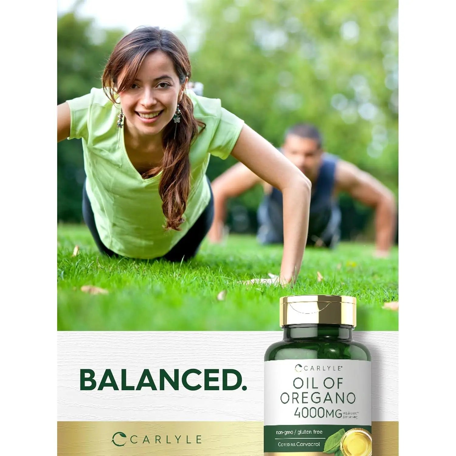 2-Piece Set Carlyle Oregano Oil 4000Mg Supplement | 150 Softgel Capsules | Contains Carvacrol | Non-Gmo & Gluten Free Formula Carlyle