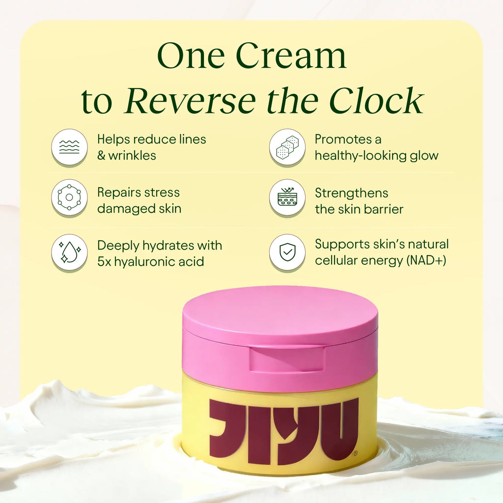 JiYu Korean Skincare Glow-Up Bundle - Toner Pads & NAD+ Anti-Aging Moisturizing Cream - Maximum Hydration, Eliminate Dark Spots, Reduce Wrinkles