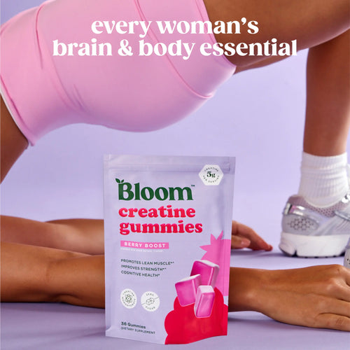2-Piece Set Bloom Nutrition Creatine Gummies -  Energy, Cognitive Health & Post-Workout Muscle Recovery Promotes & Muscle Improves - Creatine for Women
